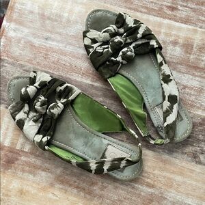 Fabric Slingback Flats